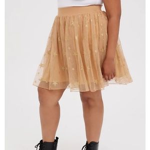 Tulle glitter star skirt